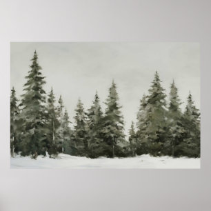 Pine Tree Christmas Poster