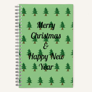 Pine Tree Christmas Sketchbook Notebook