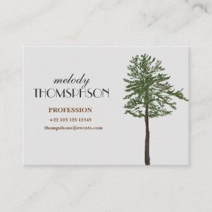 Pine Tree Custom Business Card