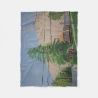 Pine Tree Fleece Blanket, Small Blanket