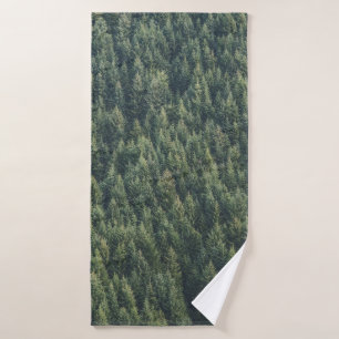 PINE TREE FOREST BATH TOWEL