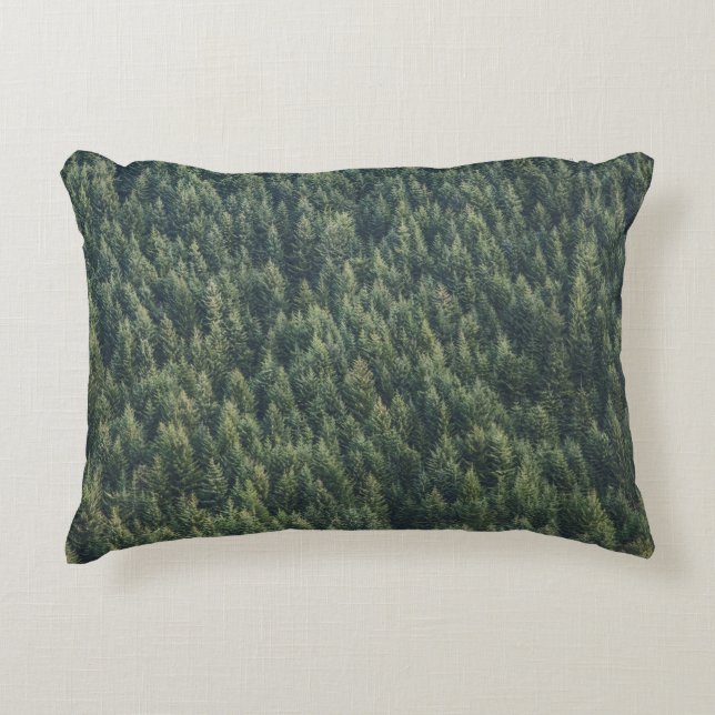PINE TREE FOREST DECORATIVE CUSHION (Front)
