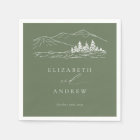 Pine Tree Forest Rustic Mountains Wedding