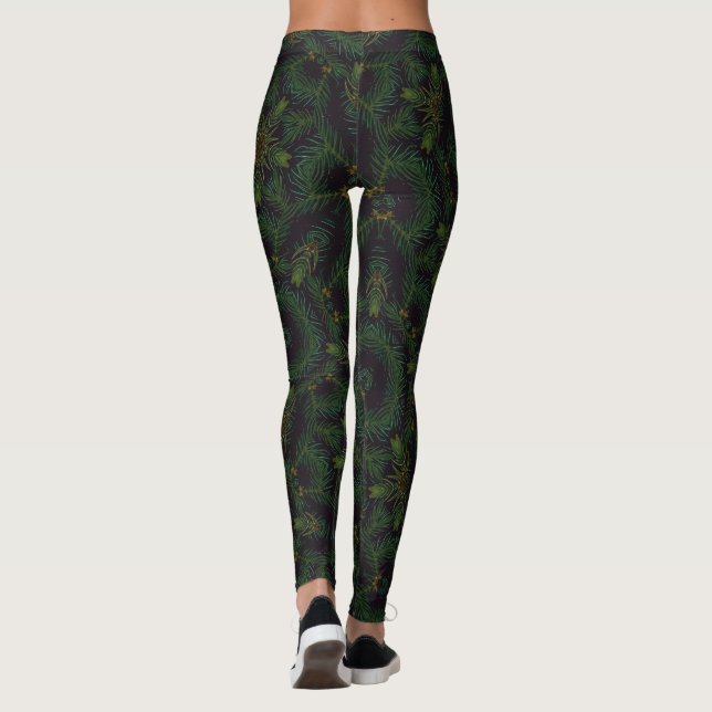 Pine tree pattern leggings (Back)