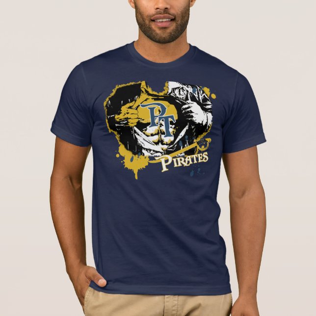 Pine Tree Pirates Longview Texas T-Shirt (Front)