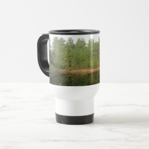 Pine Tree Reflection Lake Travel Mug