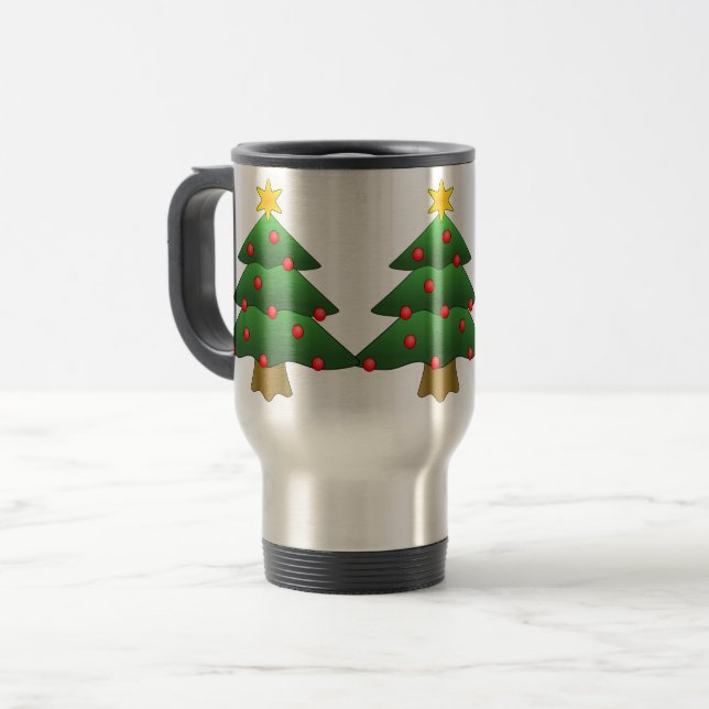 Pine Tree Stainless Steel 15 oz  Mug (Front Left)