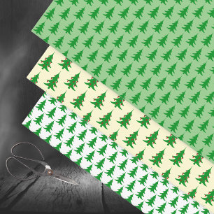 Pine Tree Wrapping Paper Sheet