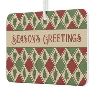Pine Trees and Harlequin Air Freshener
