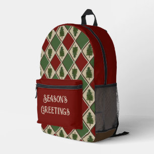 Pine Trees and Harlequin Backpack