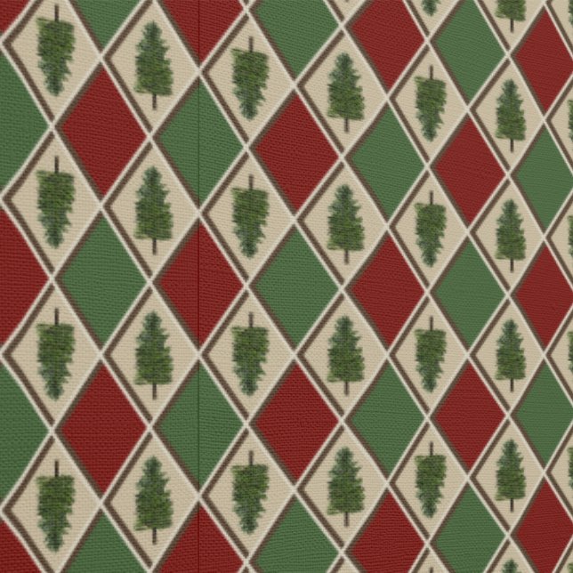 Pine Trees and Harlequin Wallpaper (Seam)