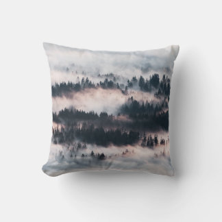 PINE TREES COVERED WITH SNOW CUSHION