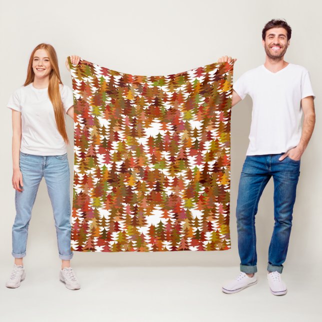 Pine Trees Fleece Blanket (In Situ)
