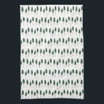 Pine Trees Forest Pattern Simple Tea Towel<br><div class="desc">Decorate your kitchen with this cool art towel. Makes a great housewarming,  birthday or wedding gift! 
You can customise it and add text too.
Check my shop for lots more colours and patterns!</div>