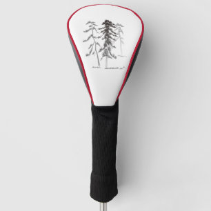 Pine trees golf head cover