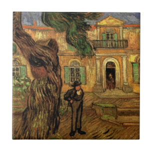 Pine Trees in Saint-Paul by Vincent van Gogh Tile