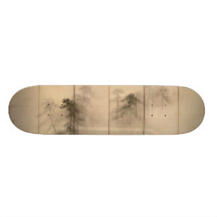 Pine Trees Left Hand Screen by Hasegawa Tohaku Skateboard