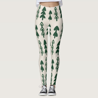Pine Trees Pattern Women's Fashion Leggings