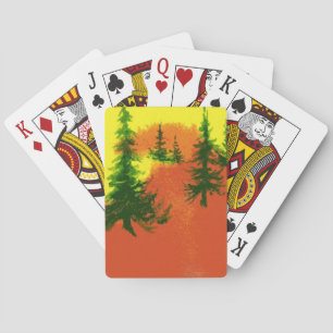 Pine Trees Playing Cards