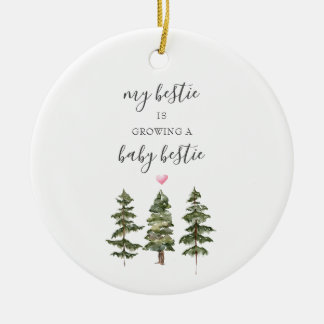 Pine Trees Pregnancy Gift For Bestie New Baby Ceramic Tree Decoration