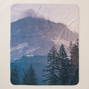PINE TREES SHERPA BLANKET