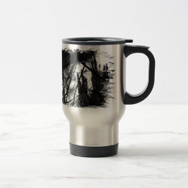Pine Trees Sunshine Thermal Mug (Right)