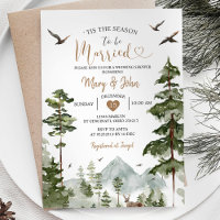 Pine Trees Tis the season to be married Wedding