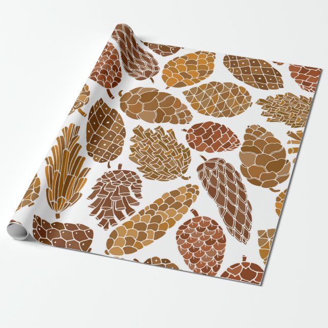 Pine tubes wrapping paper (Unrolled)