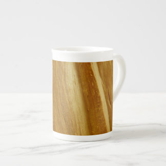 Pine Wood II Faux Wooden Texture Bone China Mug