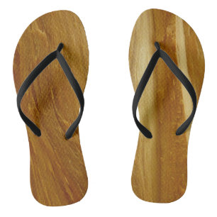 Pine Wood II Faux Wooden Texture Jandals