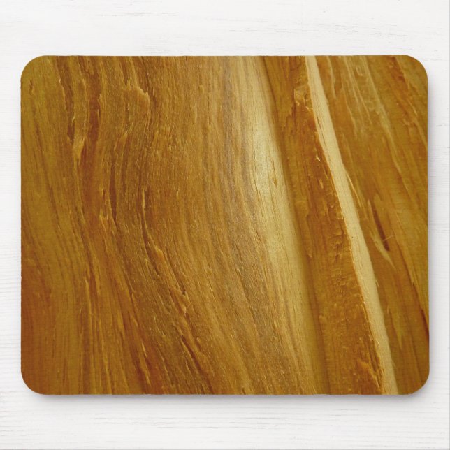 Pine Wood II Faux Wooden Texture Mouse Pad (Front)