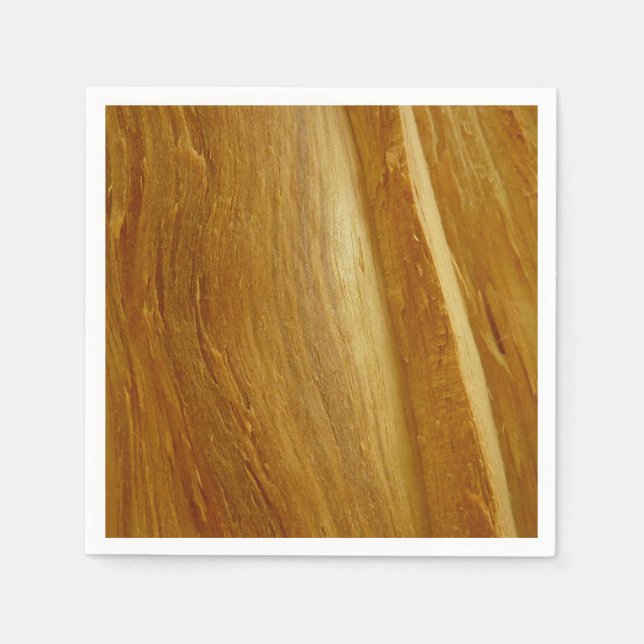Pine Wood II Faux Wooden Texture Napkin (Front)