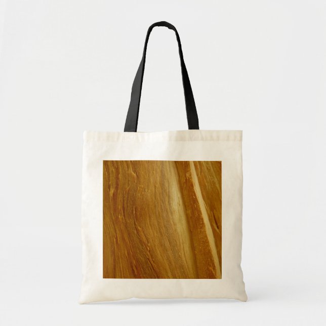 Pine Wood II Faux Wooden Texture Tote Bag (Front)