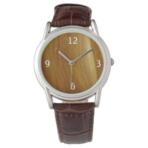 Pine Wood II Faux Wooden Texture Watch