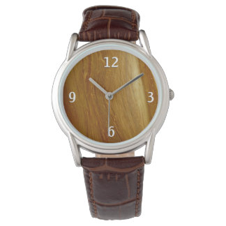 Pine Wood II Faux Wooden Texture Watch