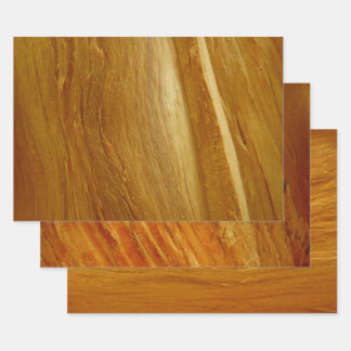 Pine Wood II Faux Wooden Texture Wrapping Paper Sheet