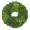 Pine Wreath Christmas Seal Stickers
