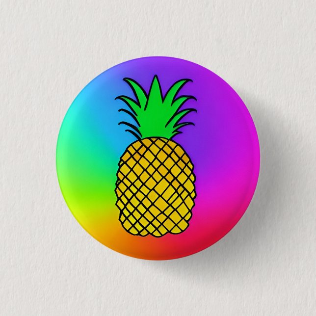 Pineapple 3 Cm Round Badge (Front)