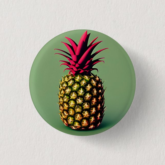 Pineapple 3 Cm Round Badge (Front)