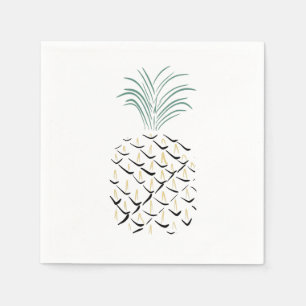 Pineapple Abstract Art Napkin
