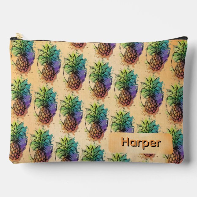 Pineapple Accessory Pouch (Front)