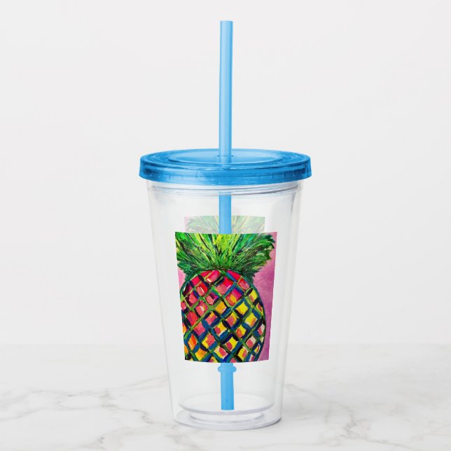 Pineapple Acrylic Tumbler (Front)