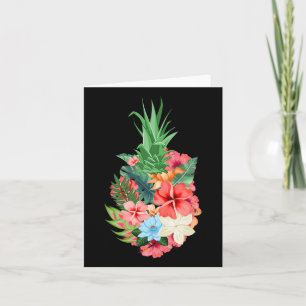 Pineapple Aloha Beaches Summer - Flowers Tropical Card