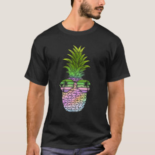 Pineapple Aloha Hawaii Summer Vacation Hawaiian Vi T-Shirt