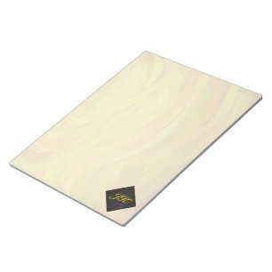 Pineapple and Black Monogram Notepad