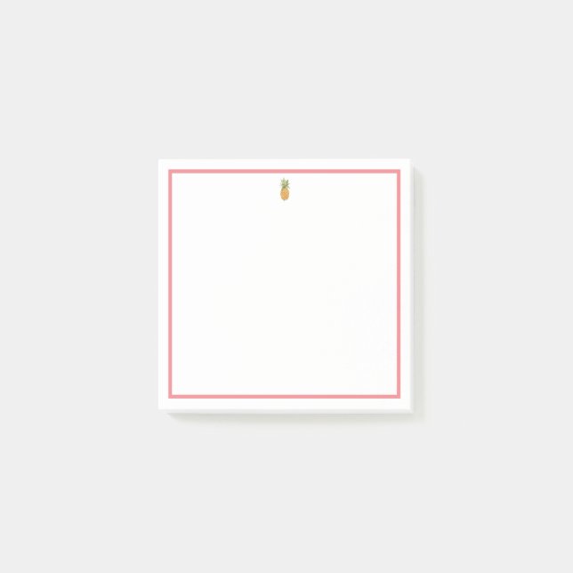Pineapple and Coral Post-it Notes (Front)