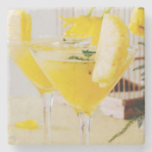 Pineapple and ginger Fresca cocktail Stone Coaster