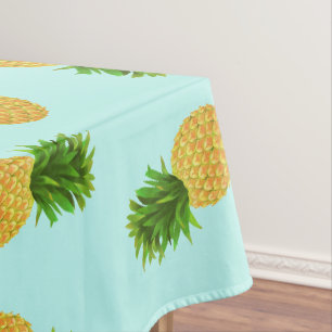 Pineapple Aqua Tablecloth