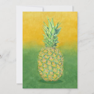 Pineapple Art Invitation