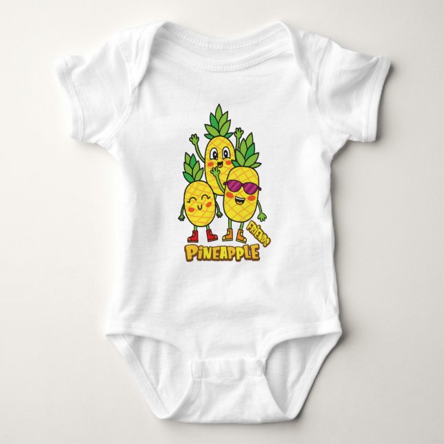 Pineapple baby bodysuit (Front)